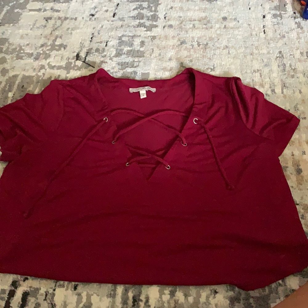 Crisscross crop top